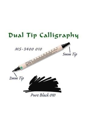 Zig Calligraphy Cift Uclu Kaligrafi Kalemi 2 Mm 5 Mm 010 Pure Black Fiyati Yorumlari Trendyol