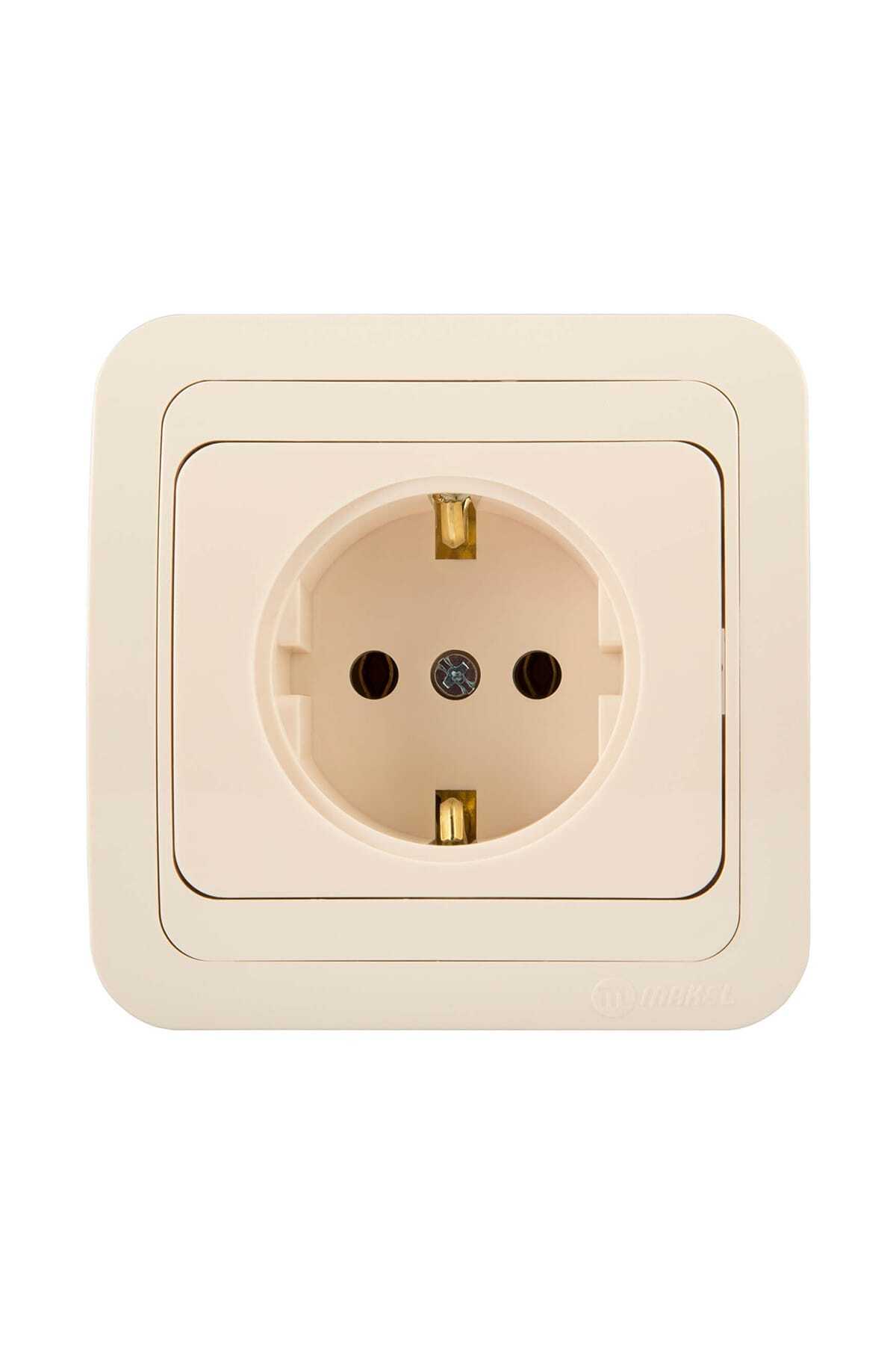 MAKEL-Mimosa Cream Cream Grounded Socket 1