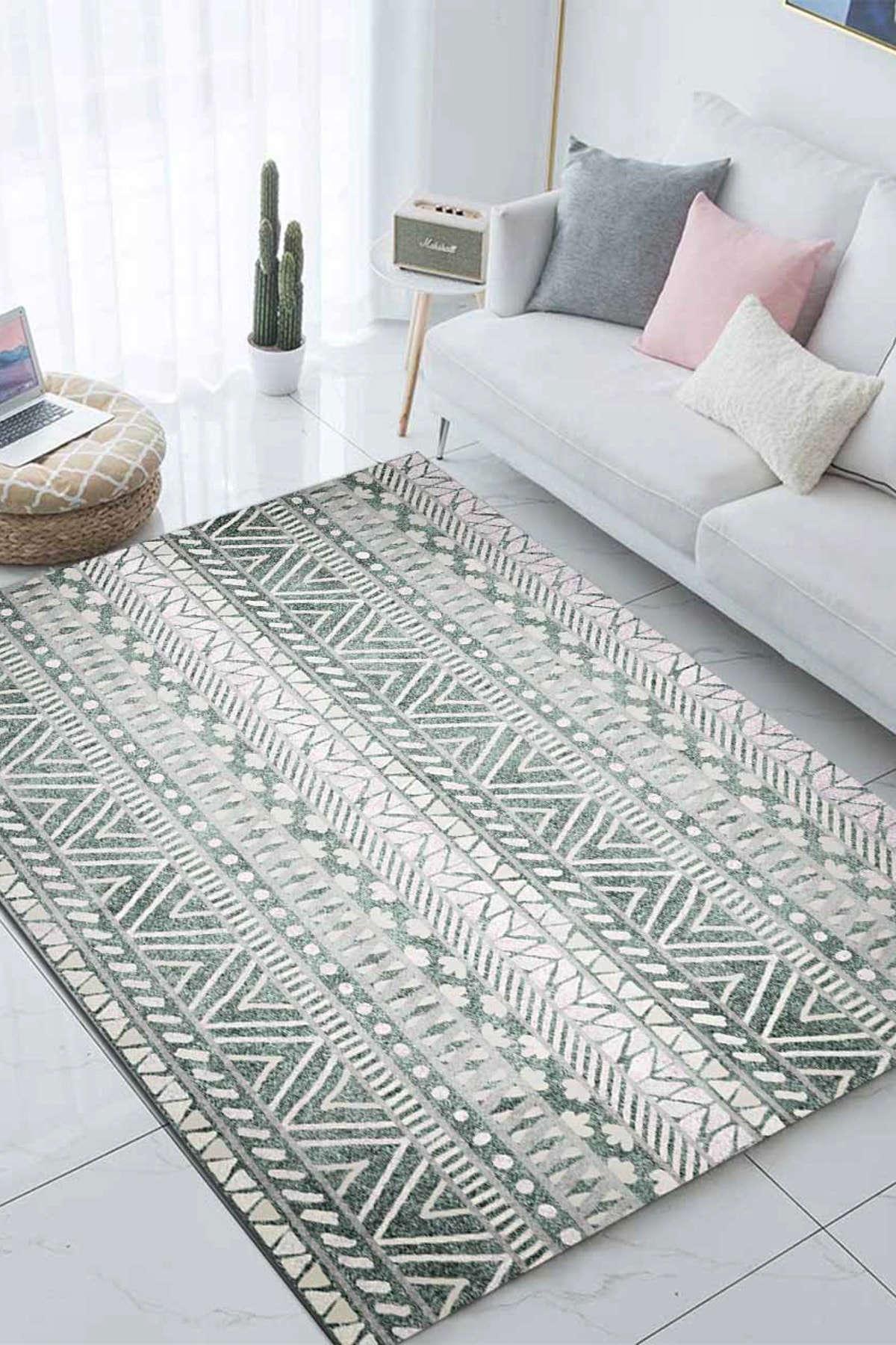 else hali 130x180cm else krem gri retro iskandinav modern desenli salon halisi 1 fiyati yorumlari trendyol