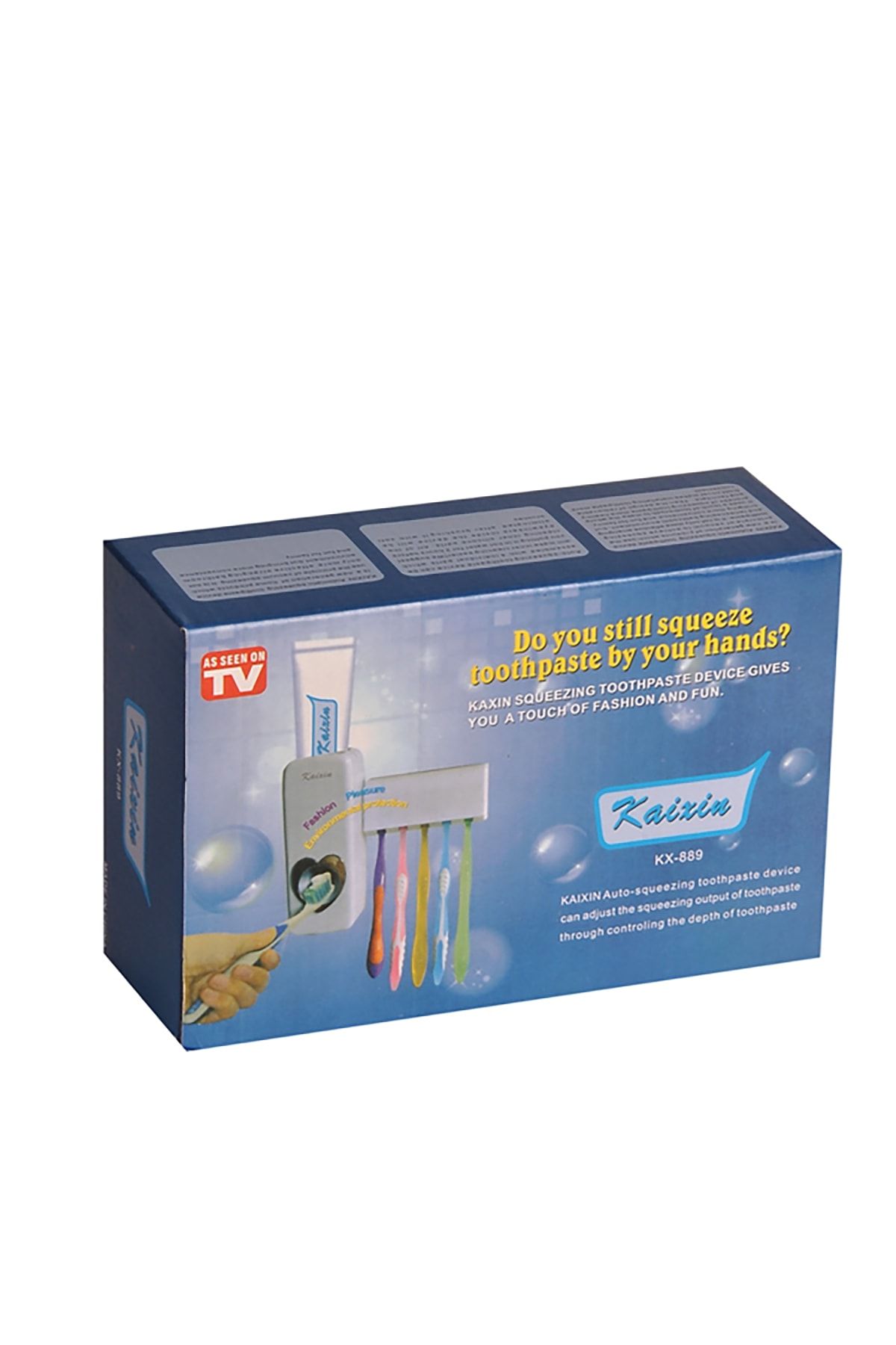 Buffer-Automatic Toothpaste Squeezer and 5 Toothbrush Holders 4