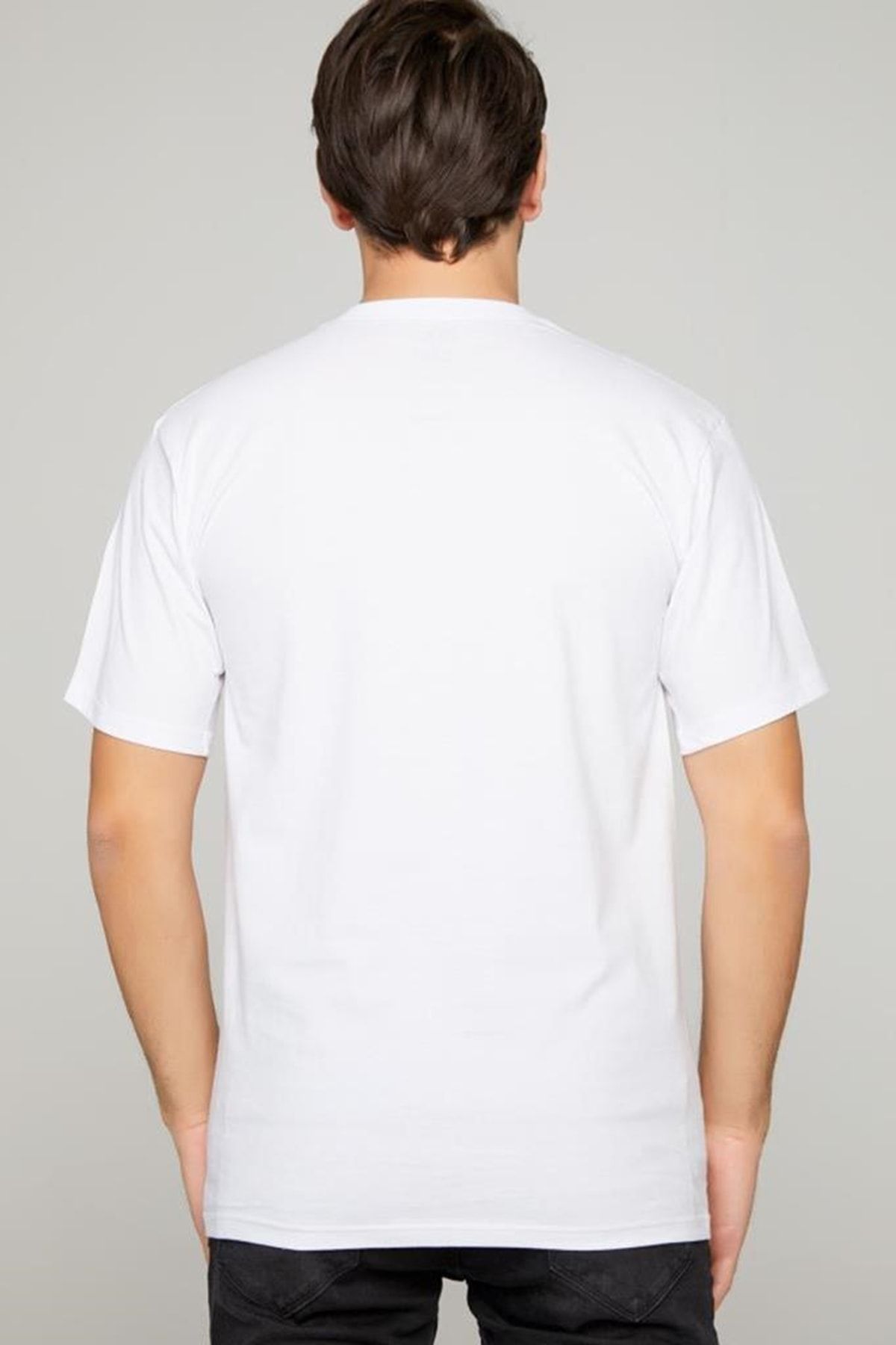 Tutku-Men's Pack of 12 100% Cotton 100% Cotton 0-Neck Undershirt White 4