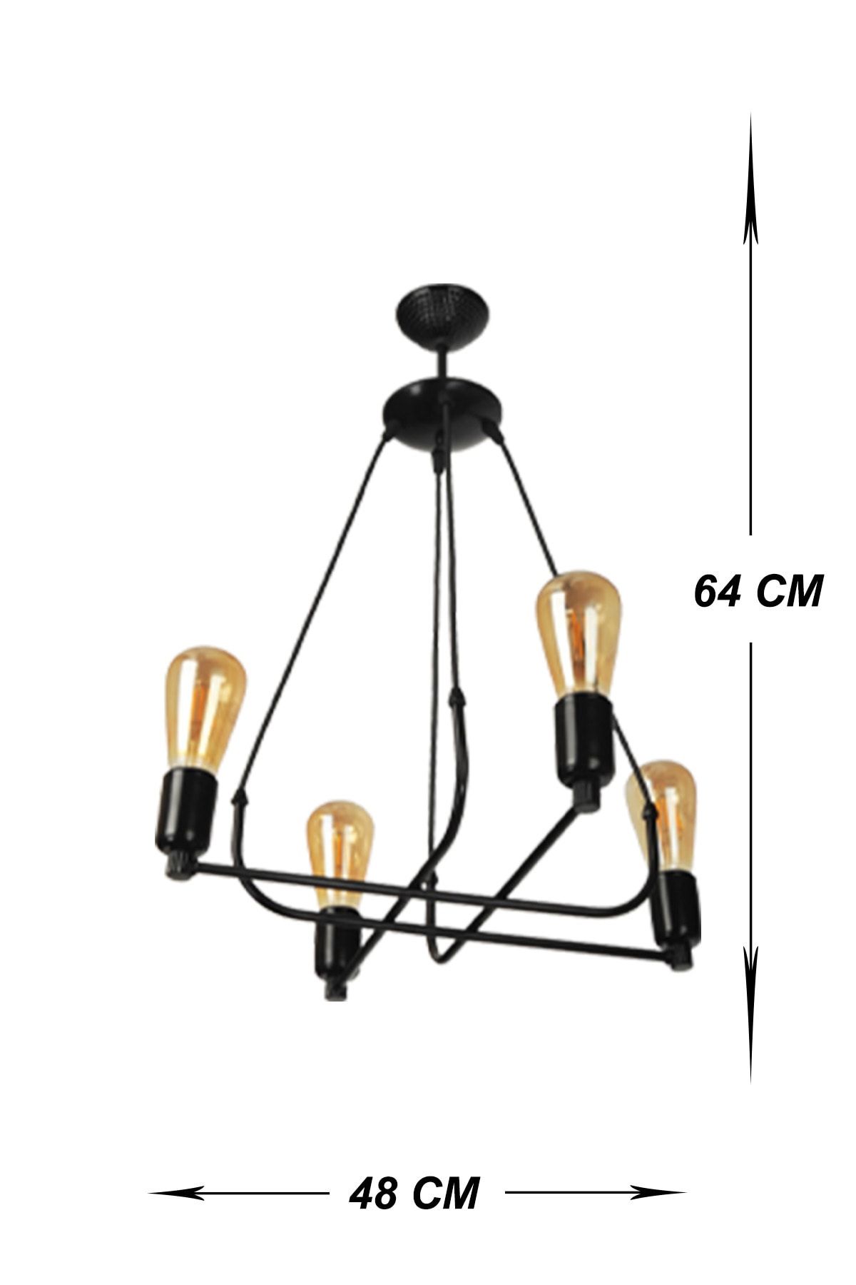 VENON-Zeybek 4-Piece Case Black Chandelier 2