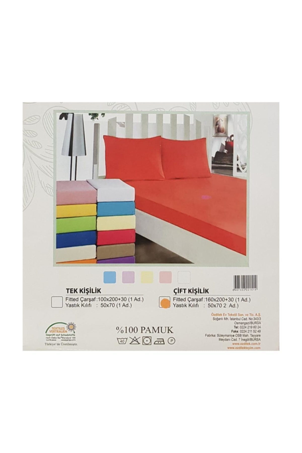 سرویس ملحفه دو نفره  سفید Özdilek | 8697350000000 اورجینال - تصویر 2