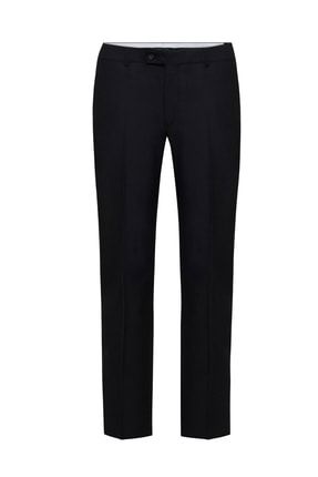 Erkek Klasik Kesim Siyah Kumaş Pantolon - H130140