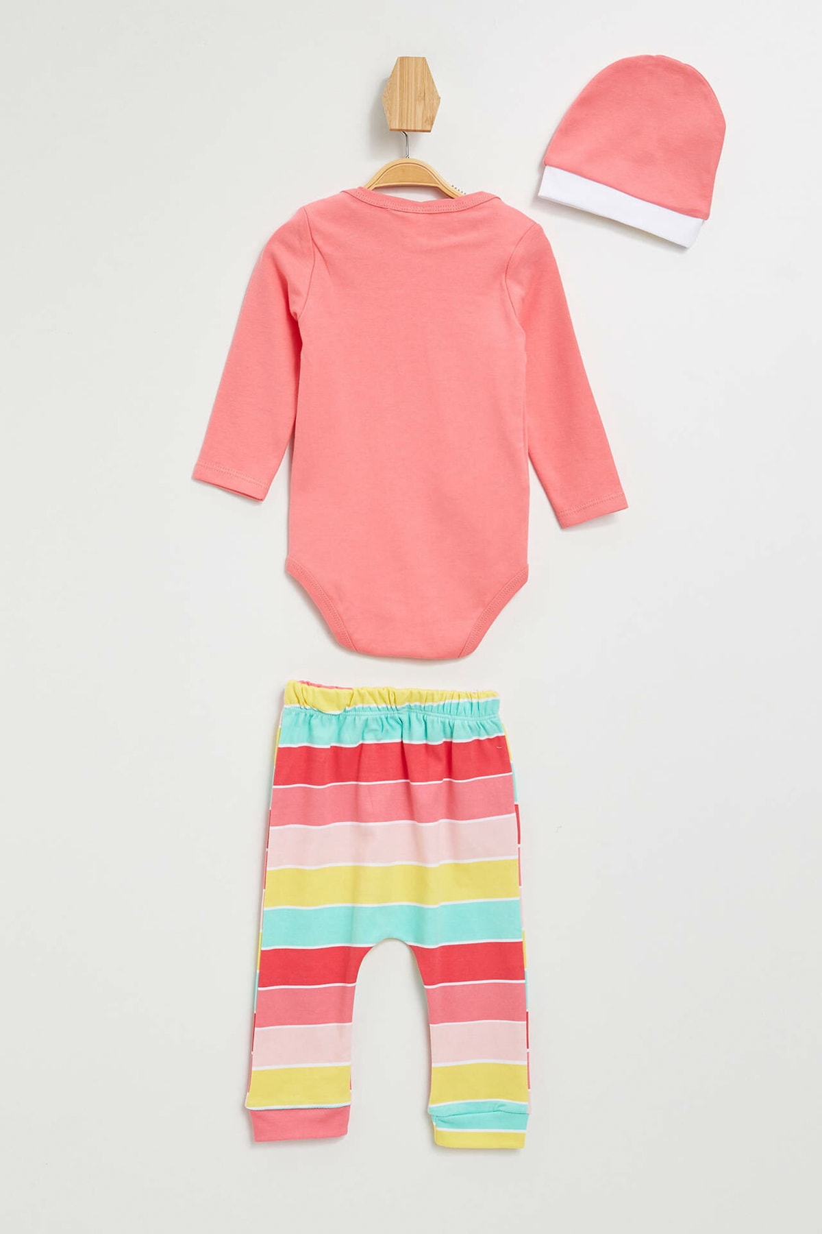 ست نوزادی دخترانه صورتی دفکتوDefacto | M7101A2.19AU.PN51 اورجینال - تصویر 2