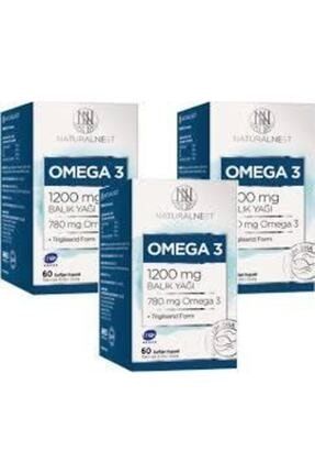 Omega 3 Takviye Gıda Balık Yağı 1200 mg 60 Kapsül 3 Kutu NatBalkYg0021