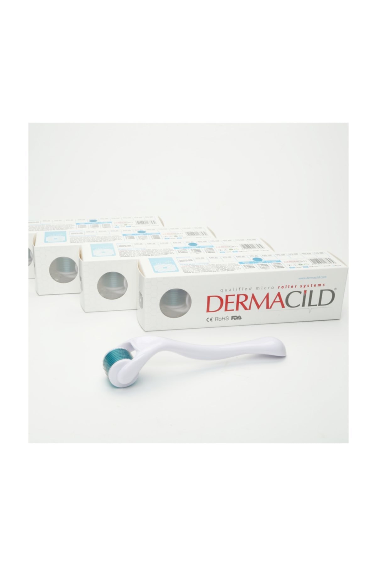 Dermacild 540 Iğne Titanyum Dermaroller 1,50mm Temizleme Spreyi