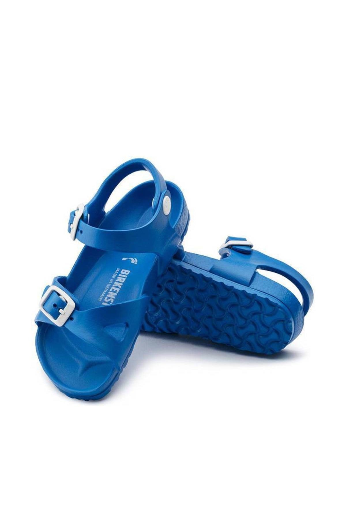 دمپایی بیرکن استاک پسرانه اوا آبی  راسته      Daily/روزانه | Birkenstock 1003535_SCUBA BLUE DE - تصویر 6