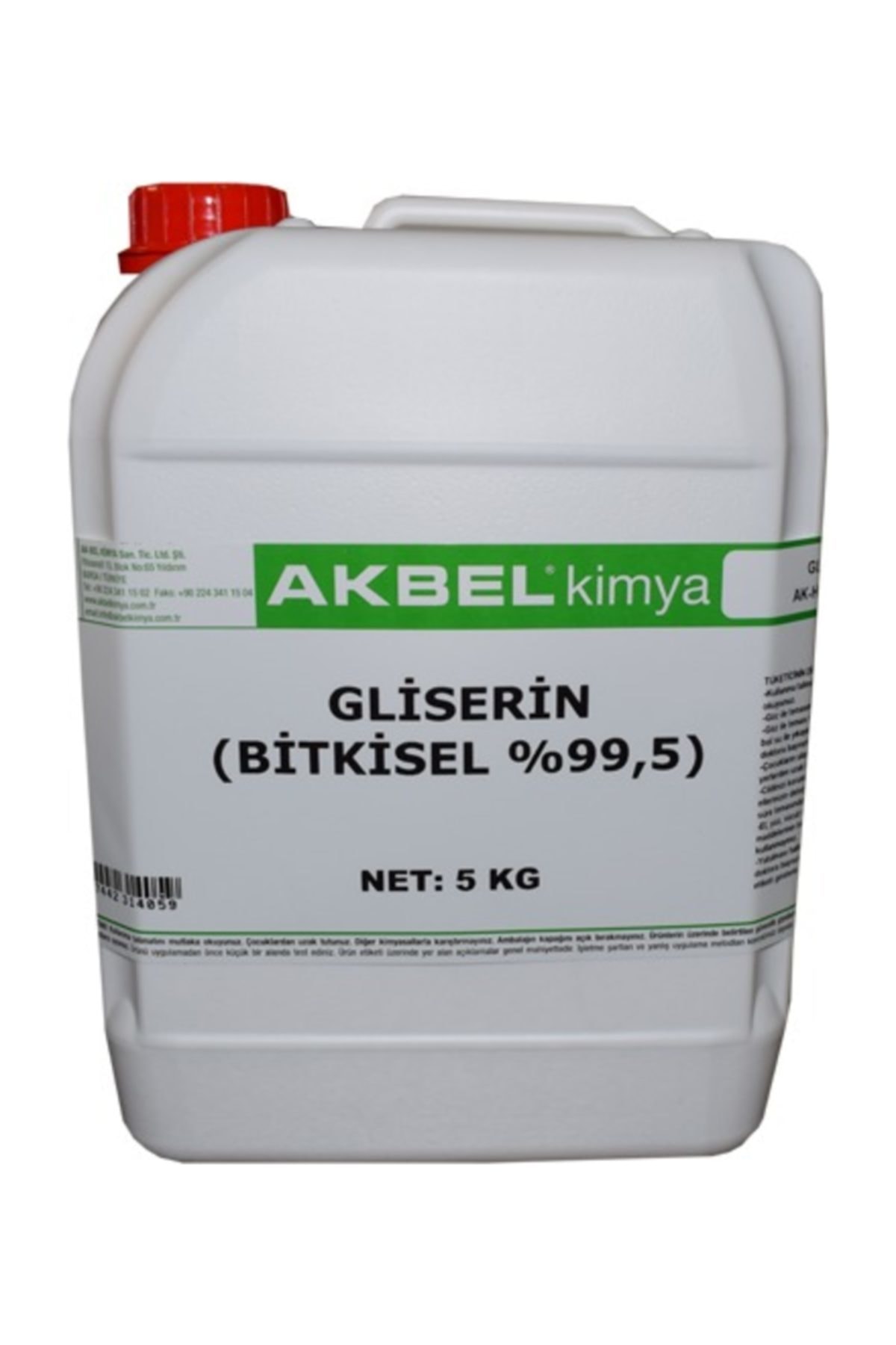 akbel Gliserin 5 Kg Bitkisel %99,5