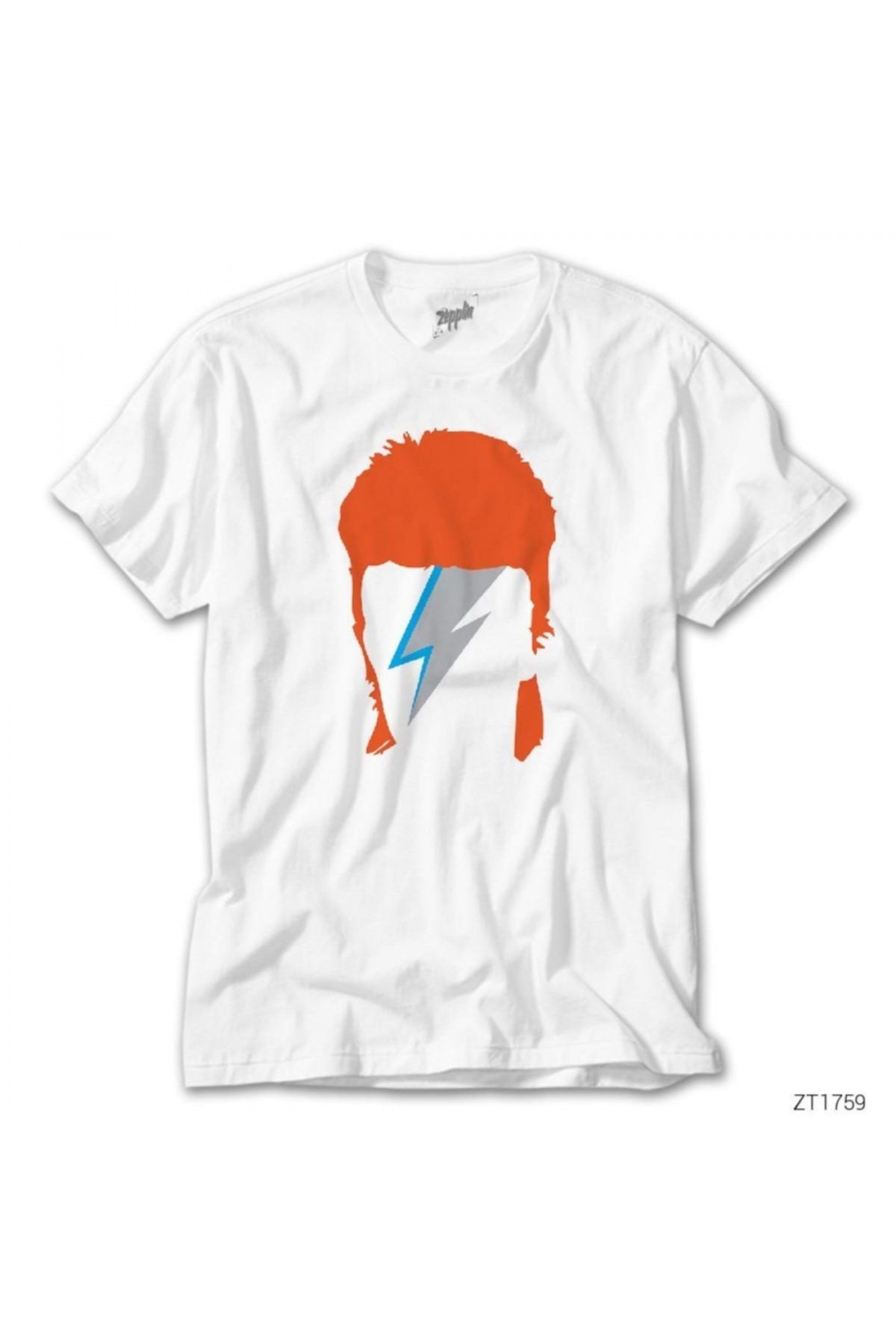 Z zepplin David Bowie Tribute White T Shirt