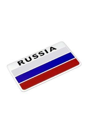 Rus Bayrağı Tasarımlı Alüminyum Sticker Etiket 1386