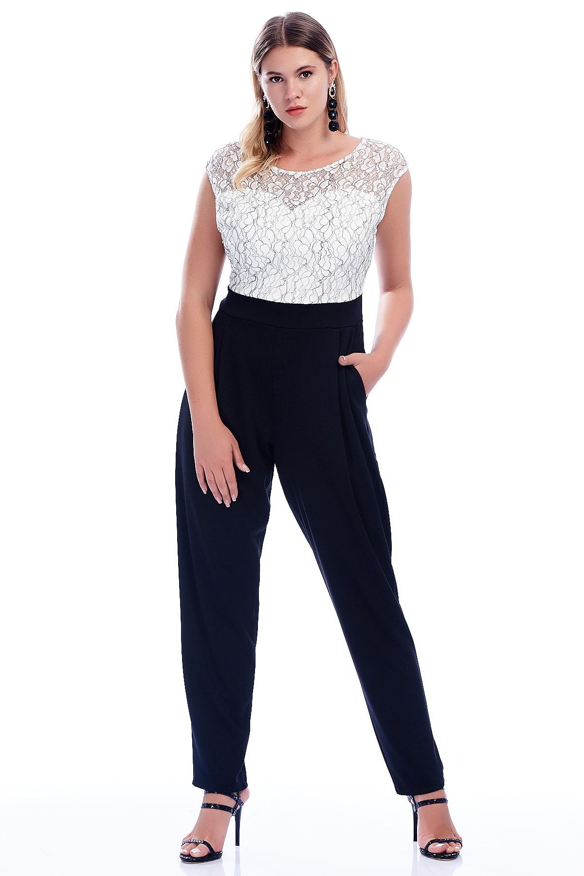 Womens black shop lace jumpsuit