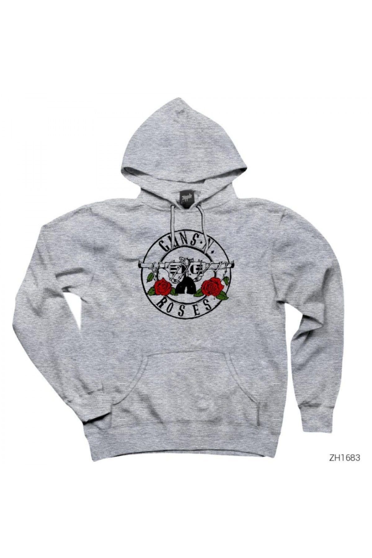 Z zepplin Hanorac / Hanorac Cu Glugă Guns N Roses Light 1 Gri Unisex - 2XL