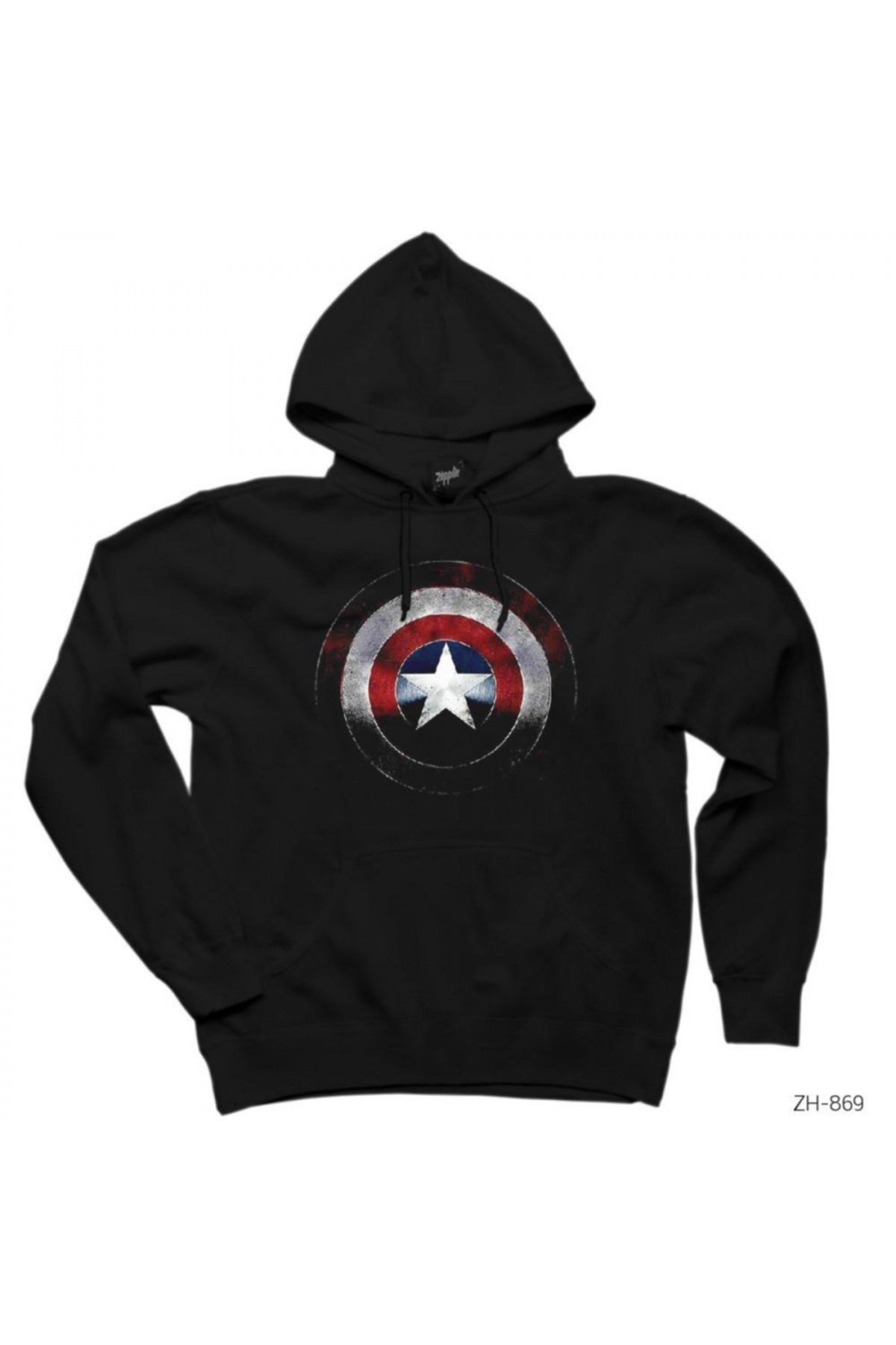 Captain america shield hoodie top