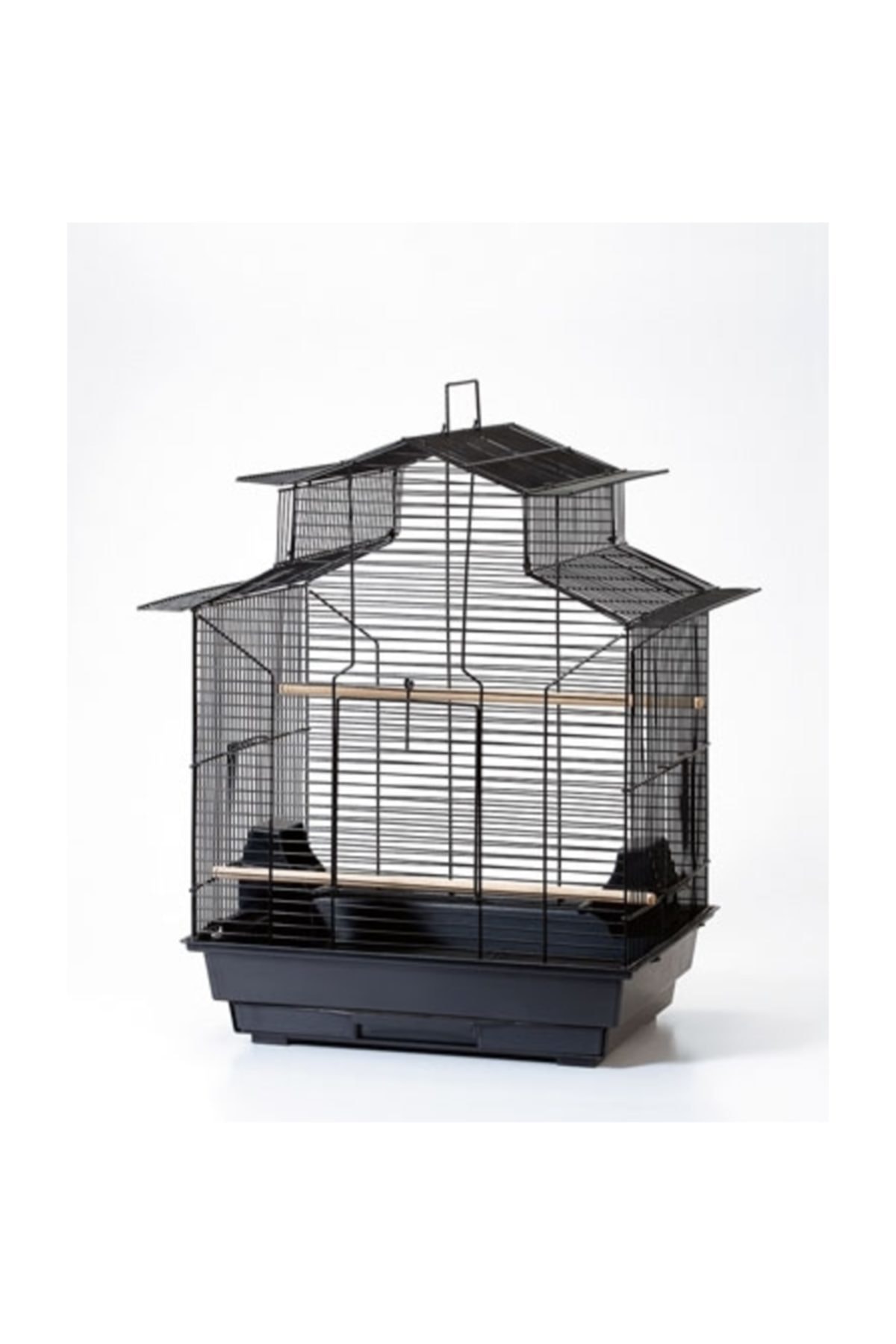 Qh Pet Cage Qh Pet Kafes Papağan Çin Çatılı Beyaz 47 x 36 x 62