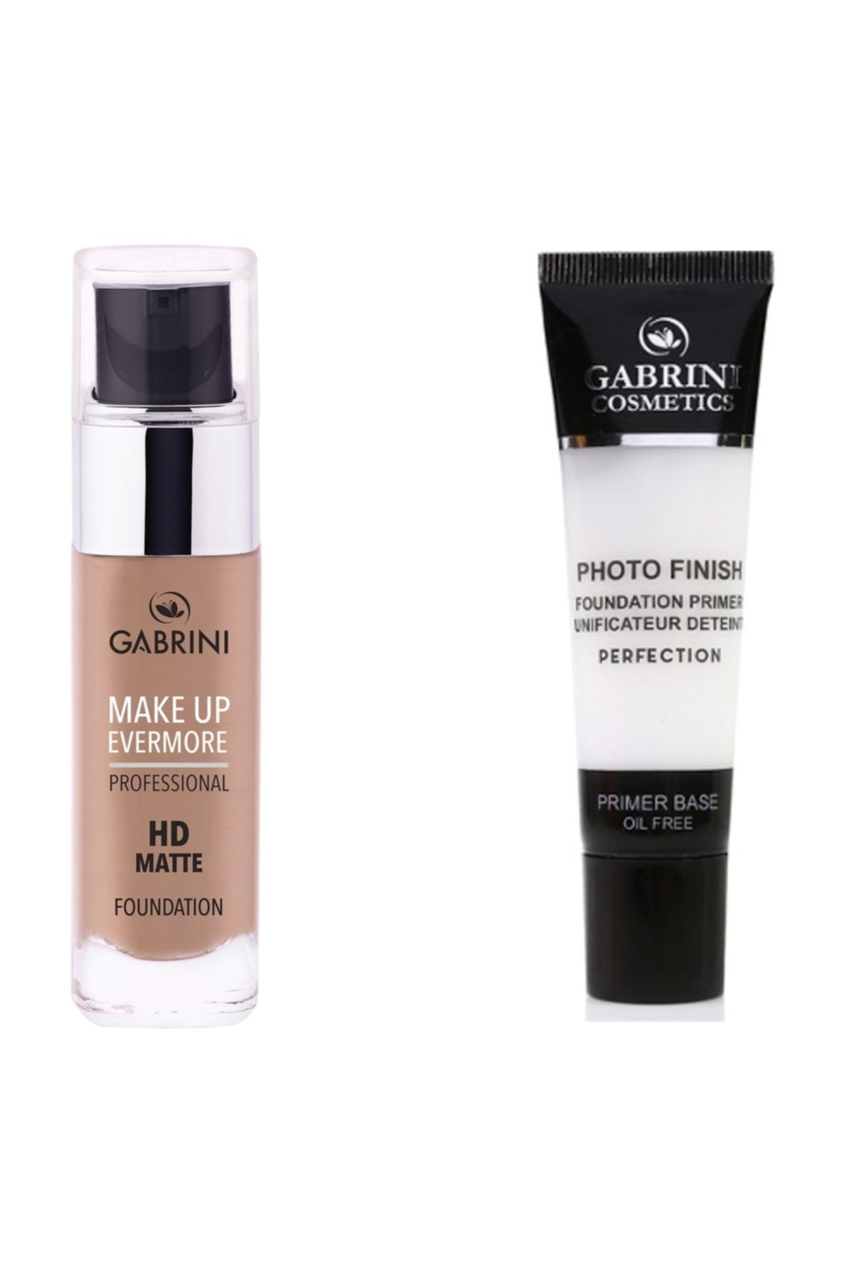 Gabrini Mat Fondöten - Professional Hd Matte Foundation 3 + Makyaj Bazı - Foto Finish Primer Base