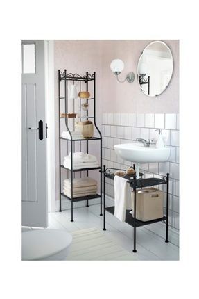 Rönnskar Banyo Dolabı Açık Raf Ünitesi Siyah Renk BRNBN-IKEA-RONNSKAR-SİYAH