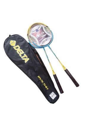 Tek Parça 2 Adet Çiftli Badminton Raketi Çantalı Seti BD-RKT-TP705-BVN