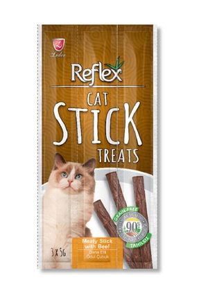 Cat Stick Biftekli Kedi Ödül Çubuğu 5 gr 3'lü- 6 Adet 01896