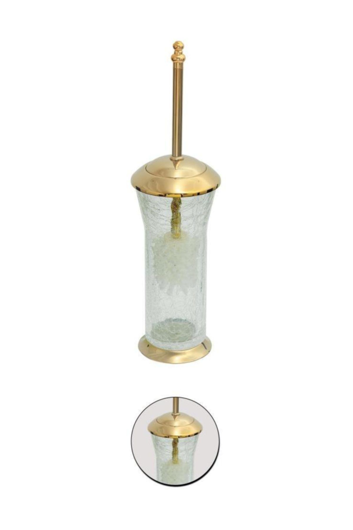 Gold shop toilet brush