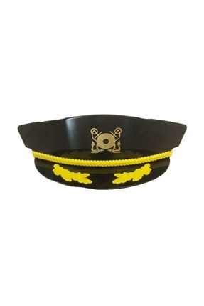 Partidolu Denizci Kaptan Şapkası Şeklinde Parti Gözlüğü Siyah Renk BP1193SY