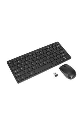 K-03 Mini Kablosuz Wireless Klavye Mouse Seti 2.4 Ghz Siyah 1520604