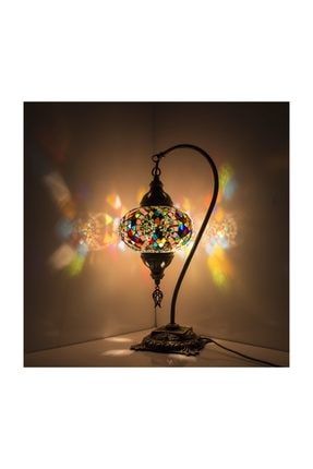 Mozaik Lamba Osmanlı Lamba Otantik Dekoratif Abajur Gece Lambası KRLP00030