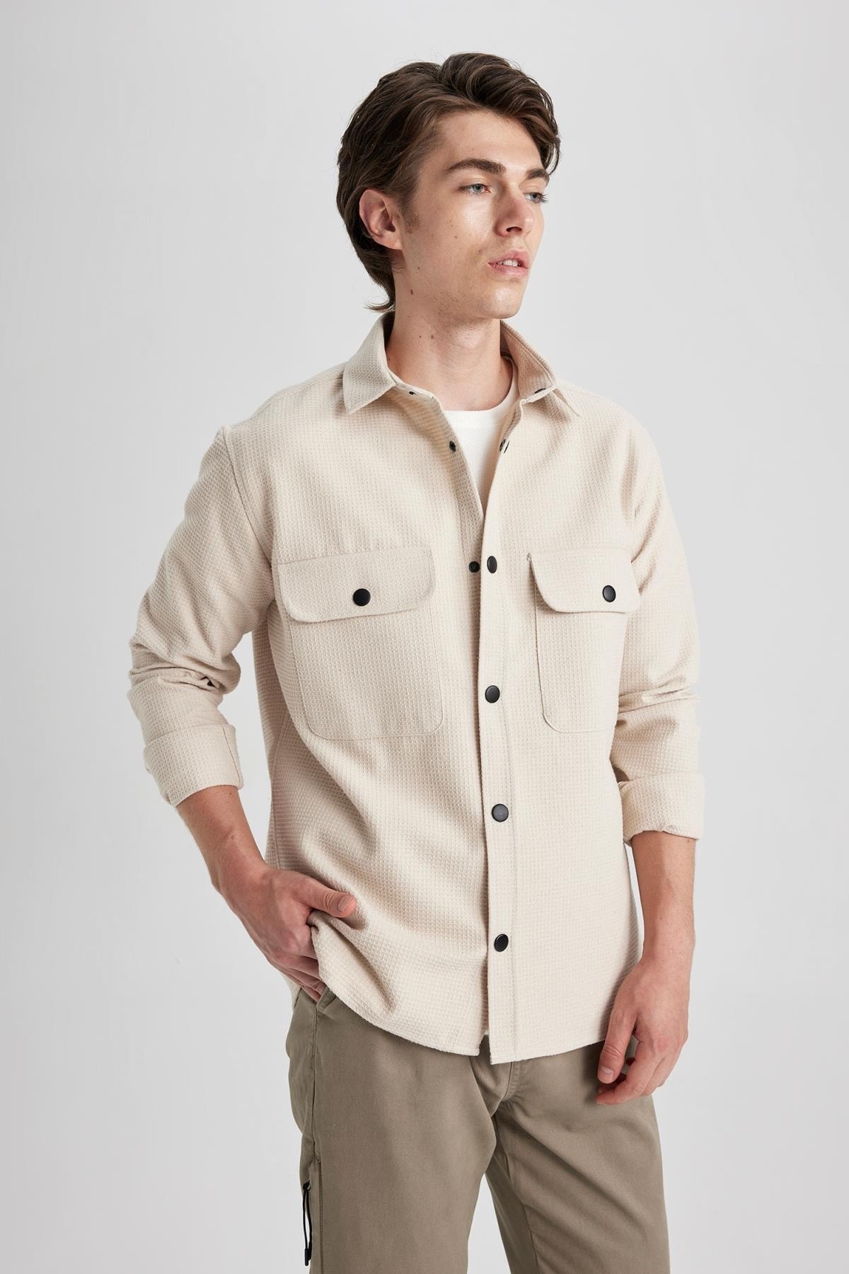 پیراهن مردانه دفاکتو | A6872AX23AU Defacto - Image 4