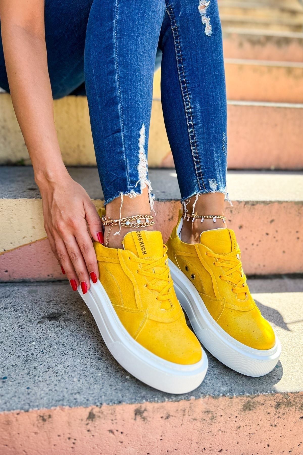 Puma platform trace jaune online