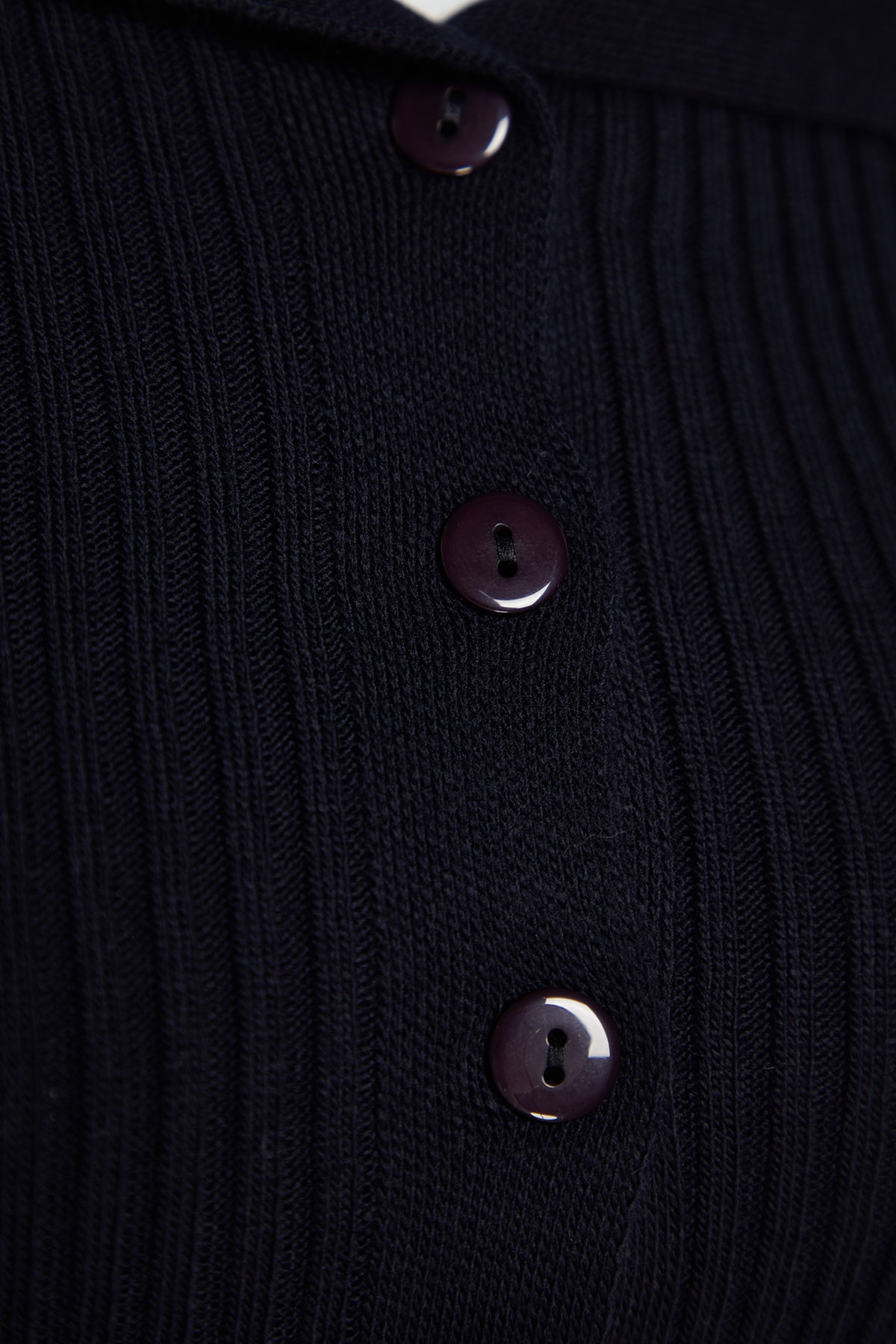 Trendyolmilla  Lacivert Crop Devrik Yaka Triko Hırka TWOAW24HI00284 - Görsel 7