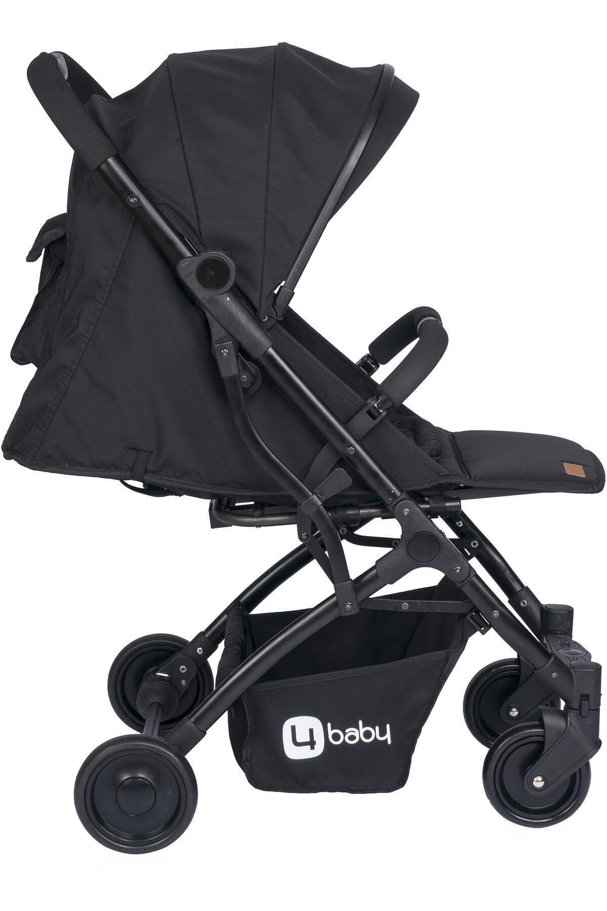 4 Baby Drone Sky Kabin Bebek Arabası Siyah/siyah fotoğrafı 3 (önizleme)