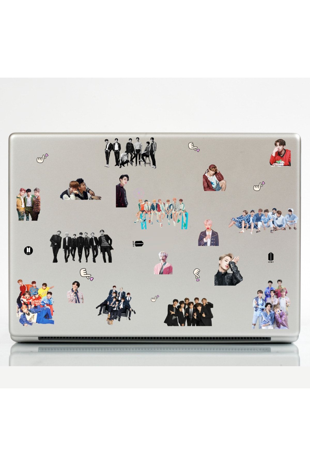 Ororabutik-Kpop Bts 55Pcs Sticker Set - Scrapbook Bullet Journal Sticker Set 2