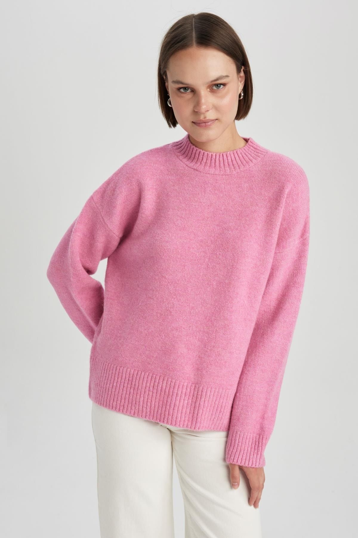 DeFacto-Pullover mit halbem Rollkragen und Oversize-Passform 4