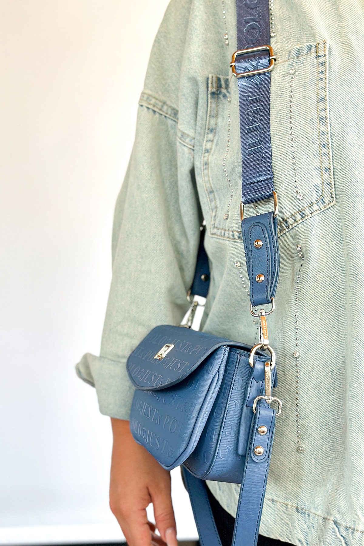 Small 2 Strap Casual Women's Crossbody Bag Shoulder Bag 4086 PETROL