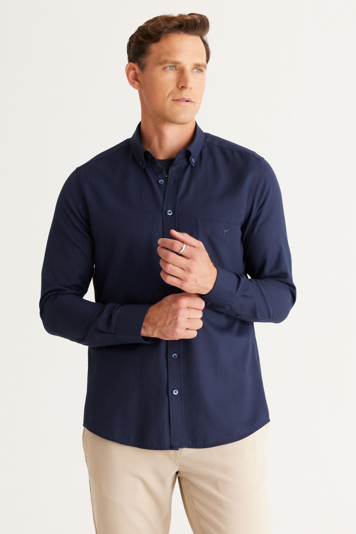 AC Co Alt ny ld z Classics Men s Navy Blue Slim Fit Narrow Cut