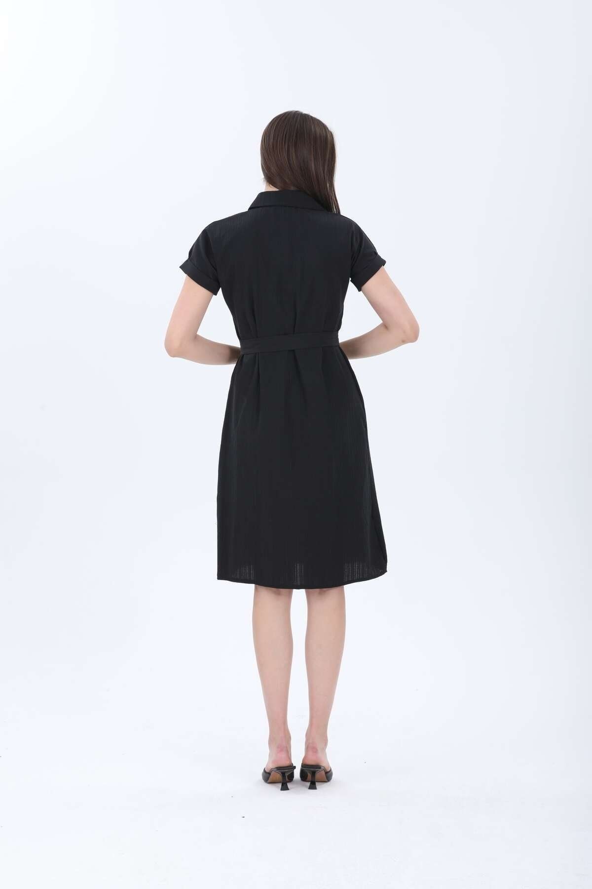 MENDY-Linen Shirt Dress 5