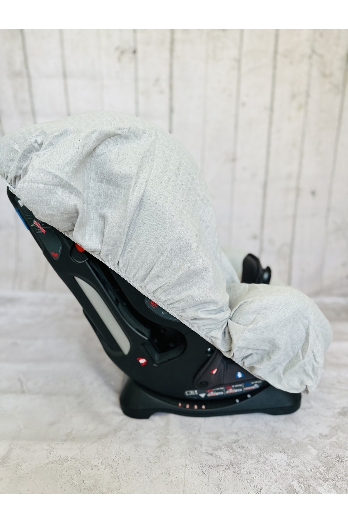 JUNİPERUS Bebek Müslin Oto Koltuk Puset Kılıfı Lastikli fotoğrafı 2 (önizleme)