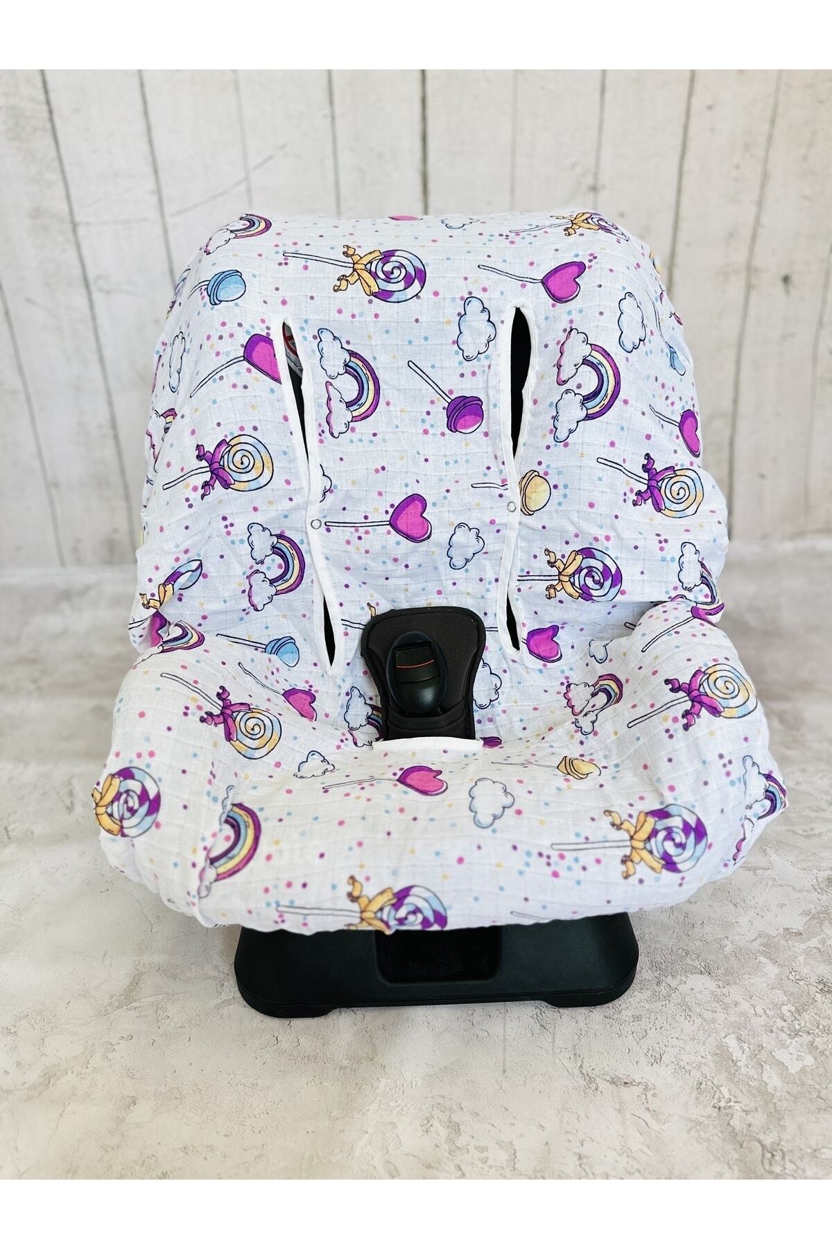 JUNİPERUS Bebek Müslin Oto Koltuk Puset Kılıfı Lastikli fotoğrafı 2 (önizleme)