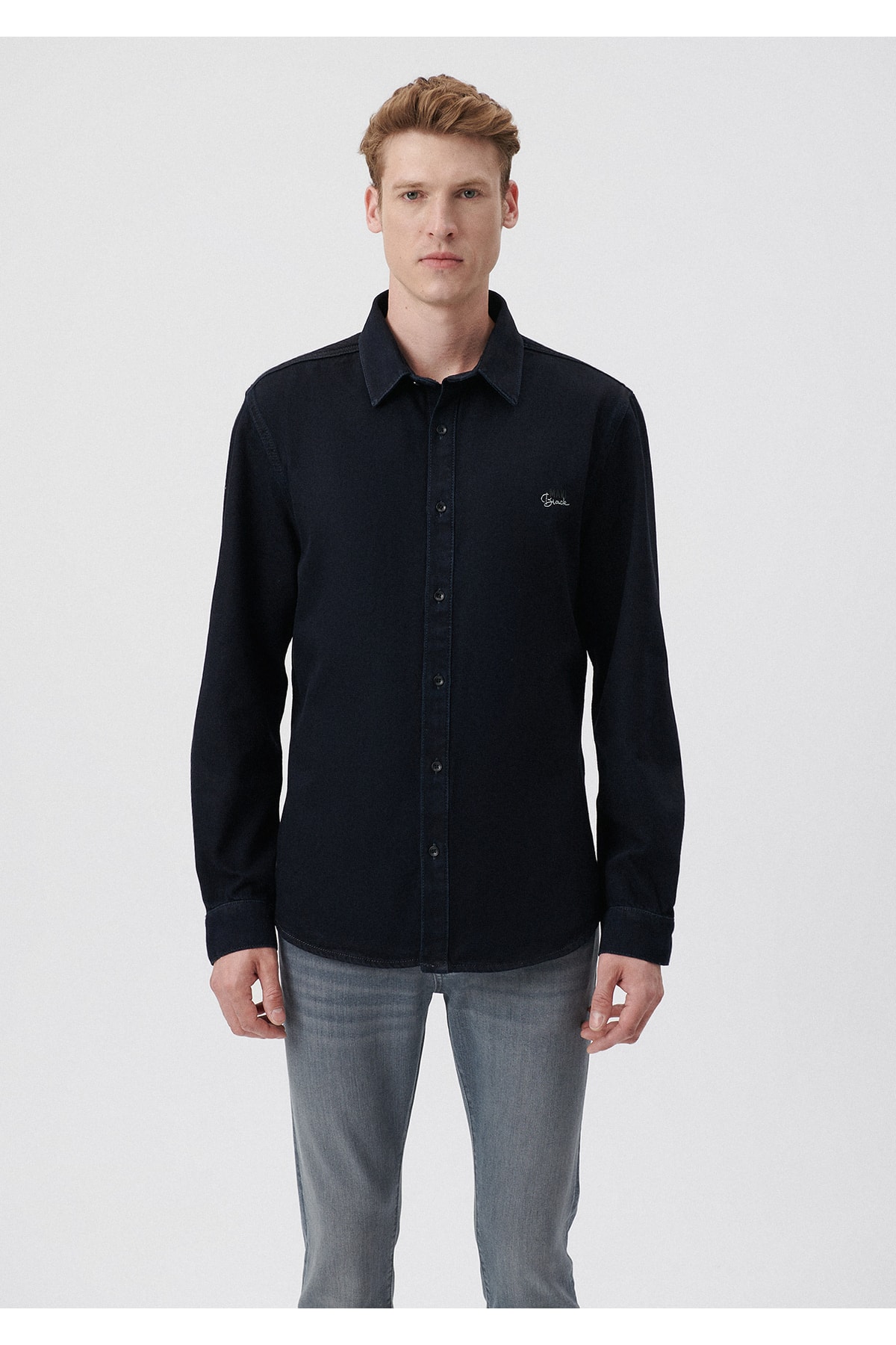 پیراهن مردانه ماوی 210496 - Image 3