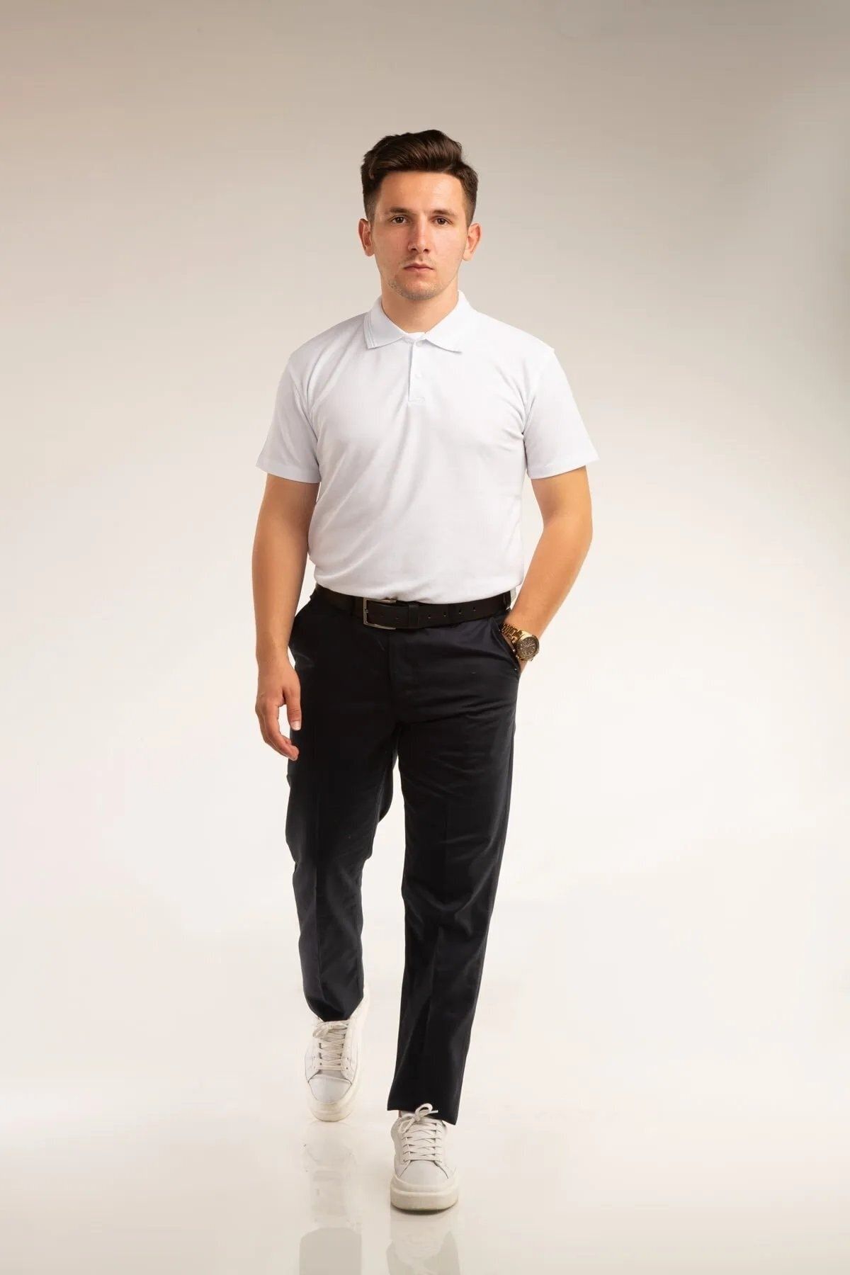 FATELLA-UNISEX YOUTH BOY LİSE SPORTS MODEL POCKETED BACK TO SCHOOL CANVARS SCHOOL PANTS 5