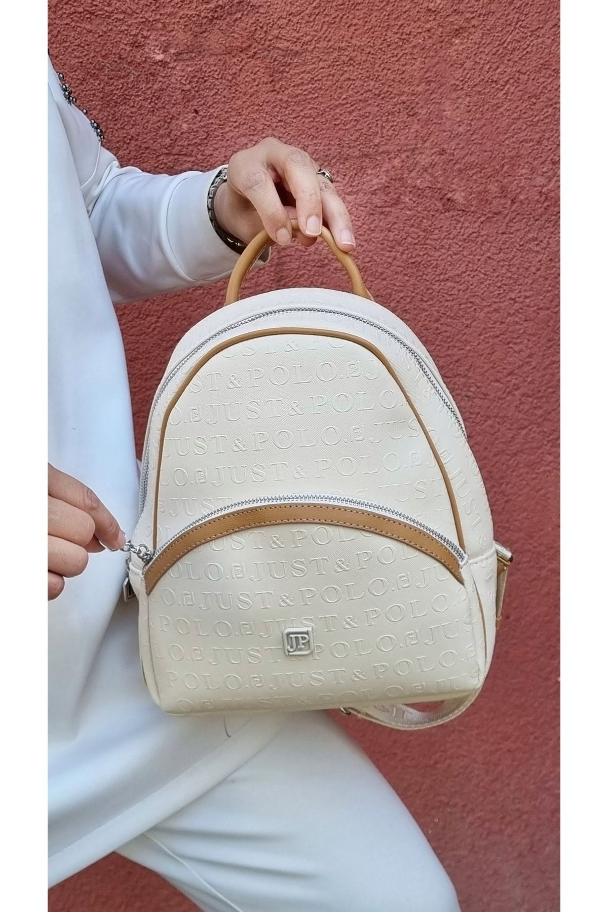 Cream backpack new arrivals women's