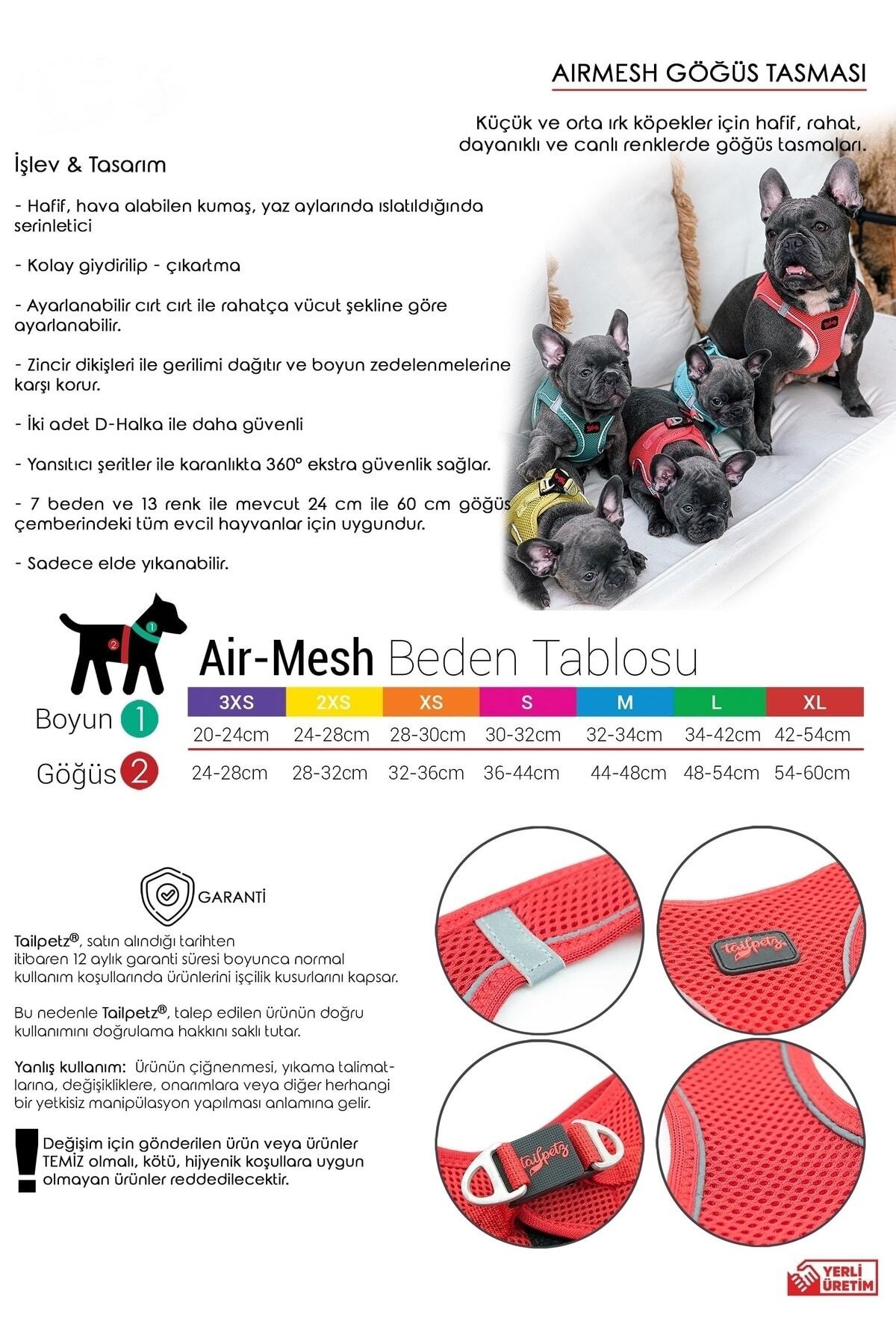 Tailpetz-Airmesh Cat Dog Collar 2