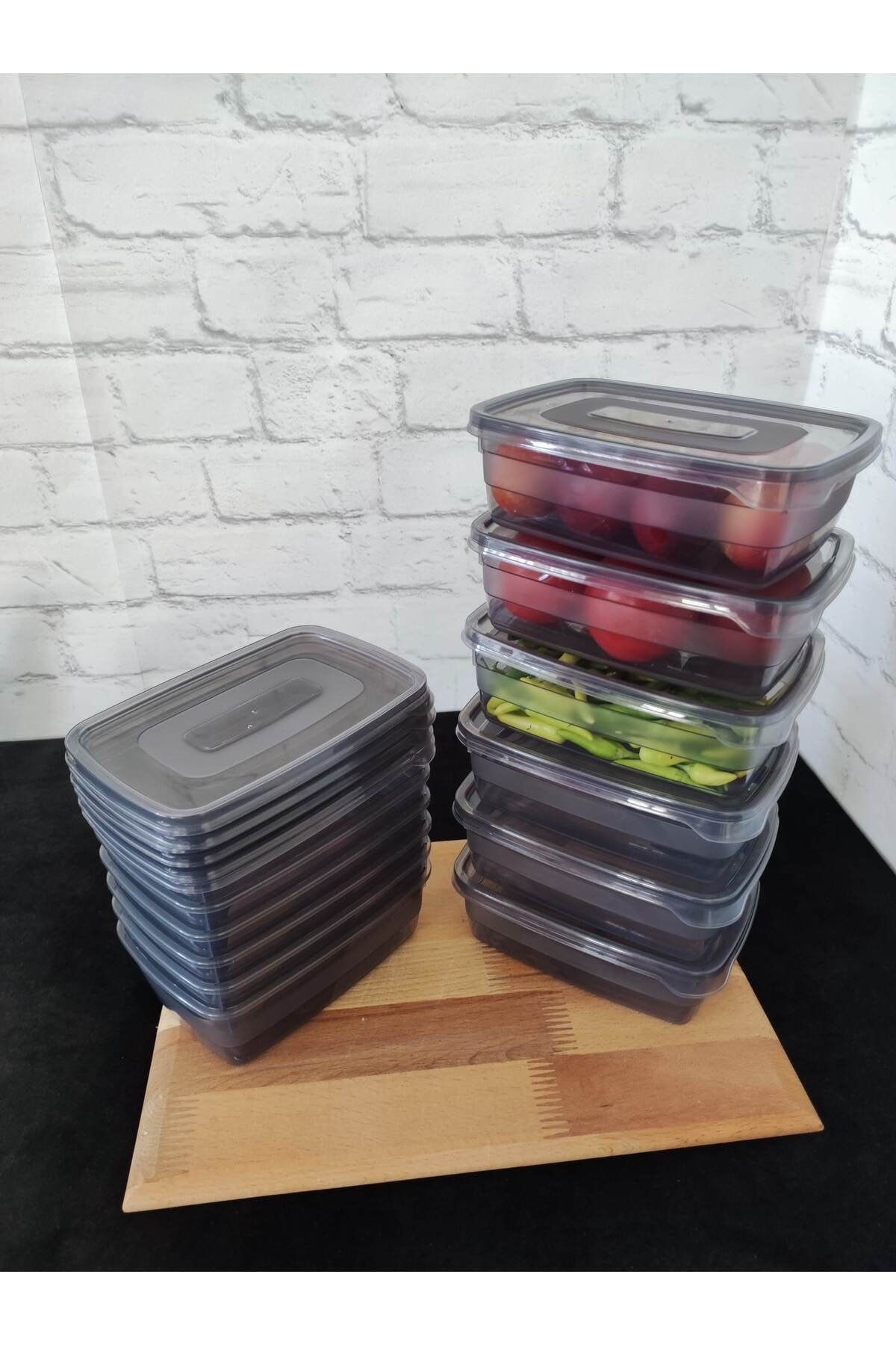 MAVİKÖY-12-Piece Storage Container Breakfast Spice Dispenser Nuts Food Container PP5 650ML 7