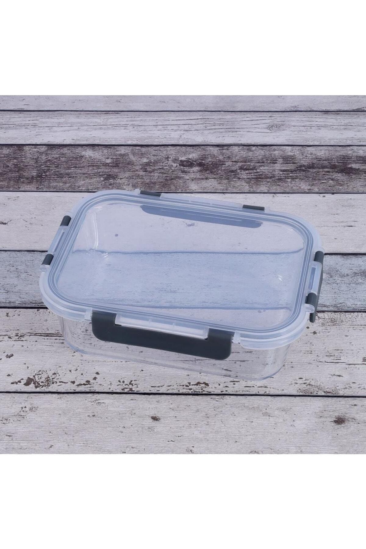 DUBAİ-Glass Storage Container with Lock 1500 Ml 1