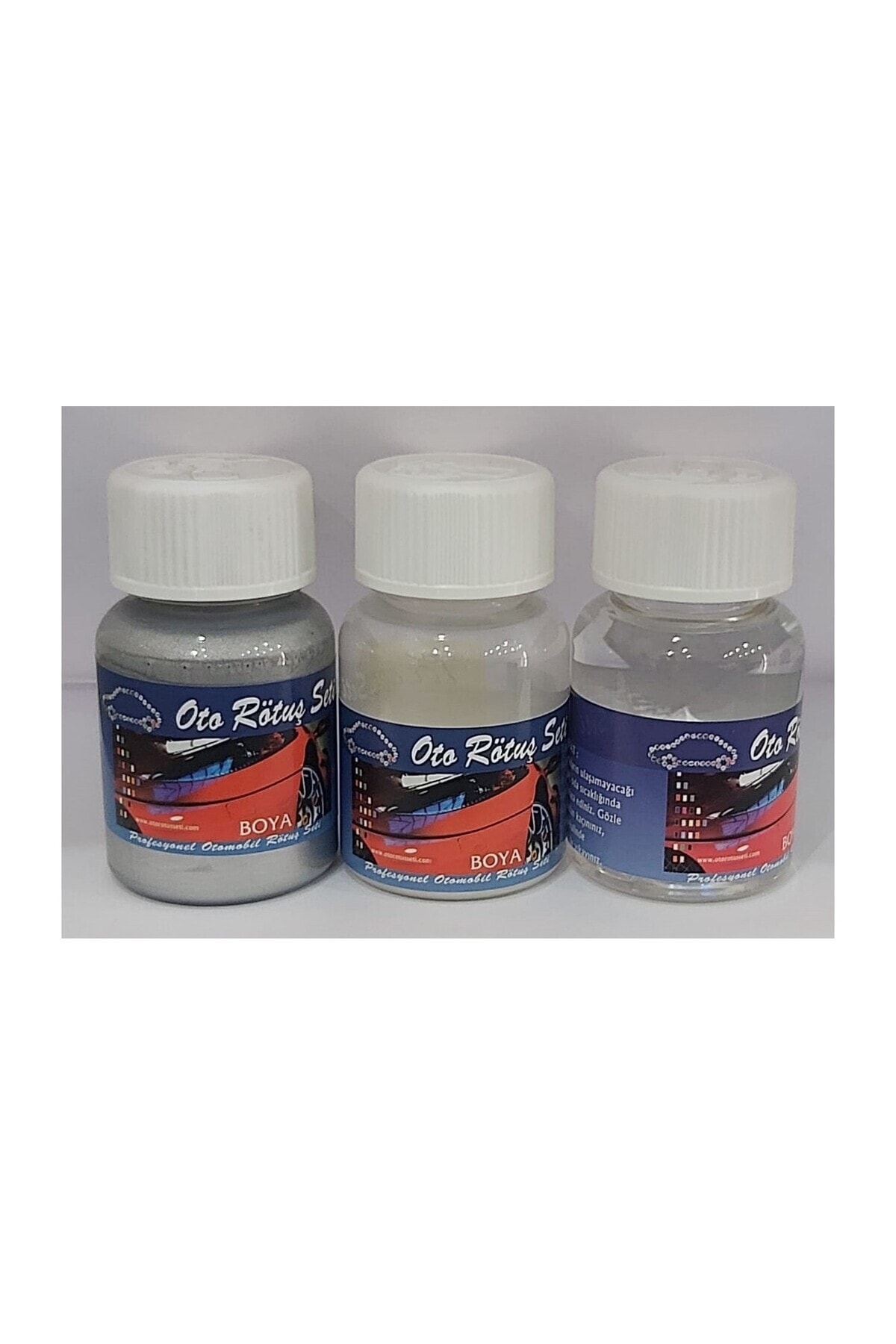 Genel Markalar AkzoNobel Renault Kod:783 Sedefli Kırmızı 100GR Full Rötuş Seti (Boya+Vernik+Tem.Solusyonu)