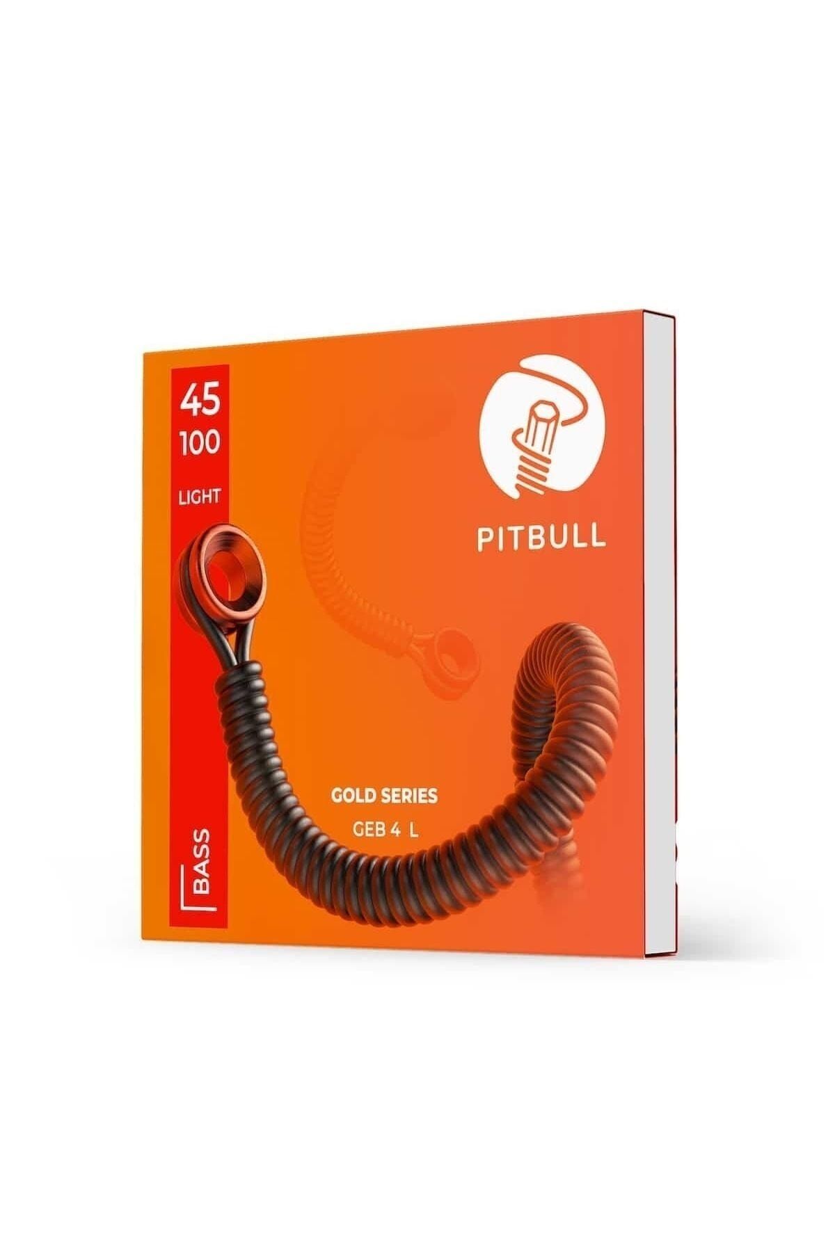 PİTBULL-Pitbull Strings Gold Series - Nickel 4 String Bass Guitar String with Geb-4 45-100 L Light 1
