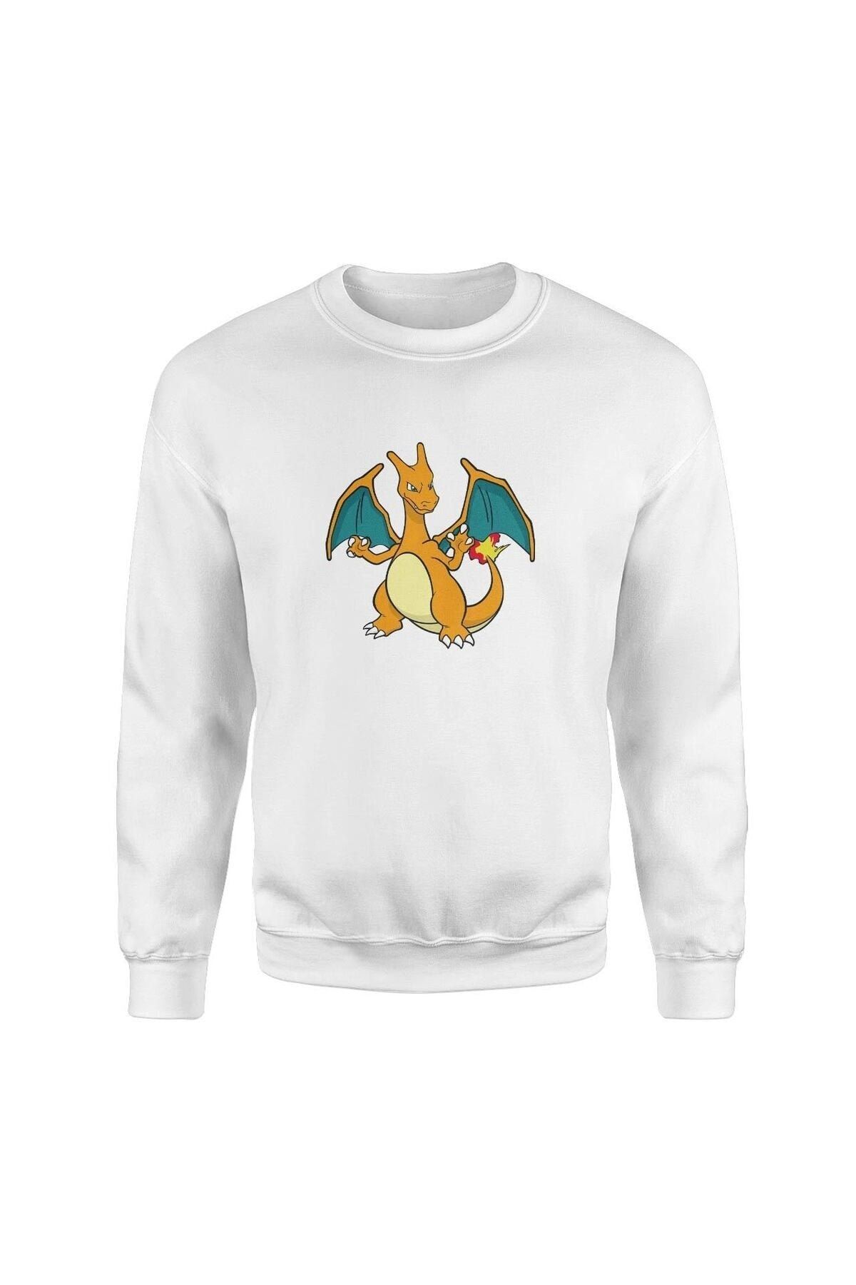 NSJ SPORTIVE Charizard White Sweatshirt
