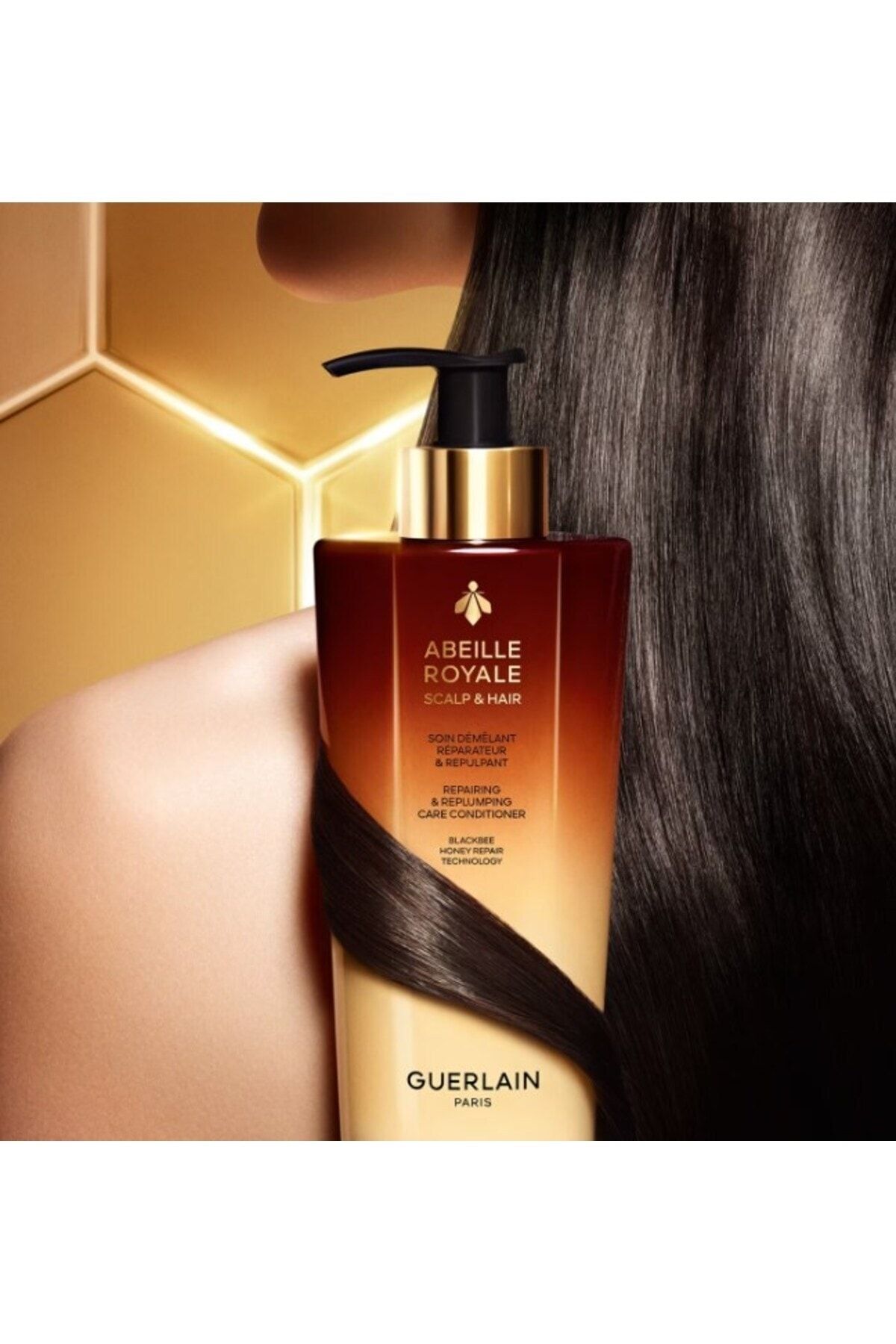 Guerlain کرم مراقبت از موی ترمیم کننده و حجیم کننده مو Abeille Royale با الهام از بافت ژل رویال 290 میل