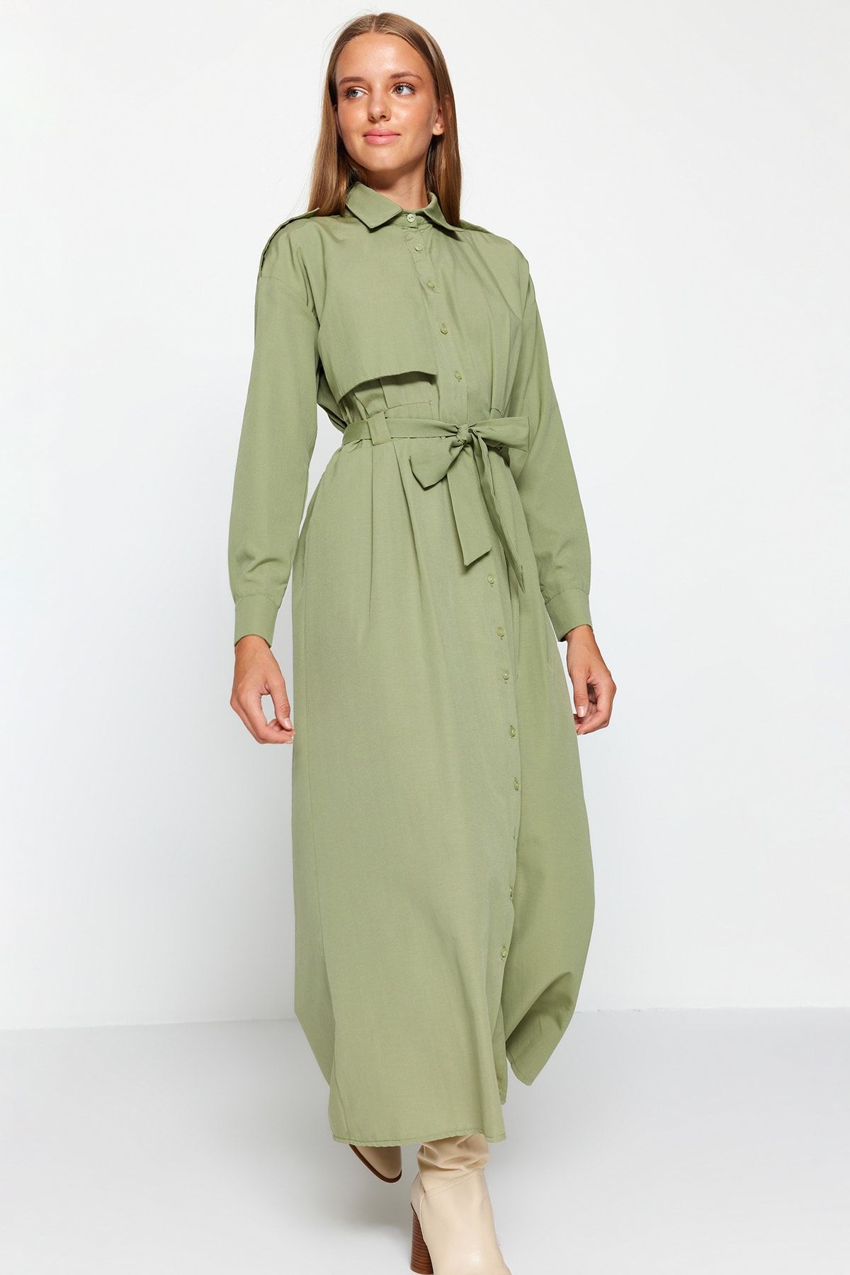 Modest shirt dress best sale
