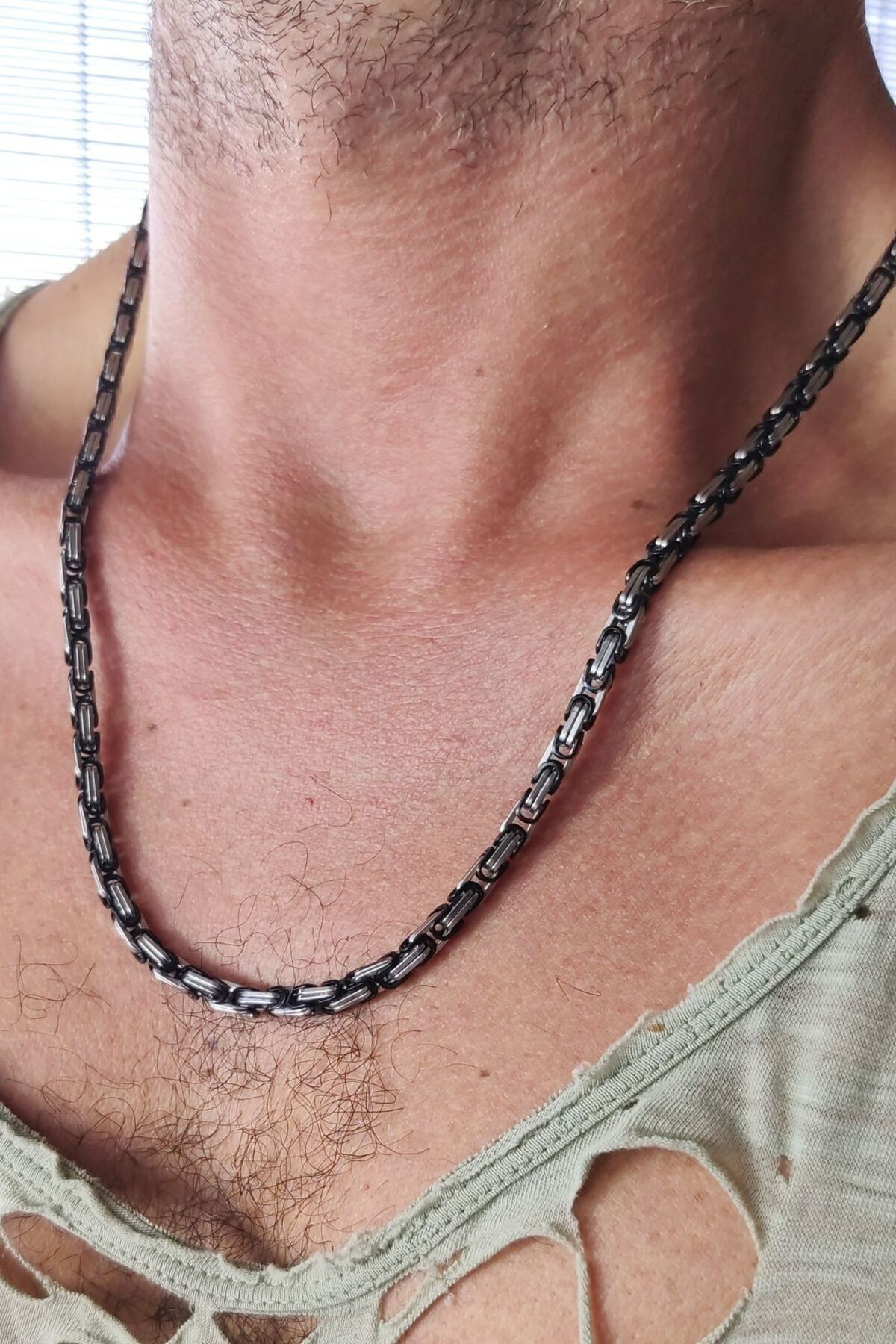 Ayya Aksesuar Steel Necklace Silver colored Stylish night